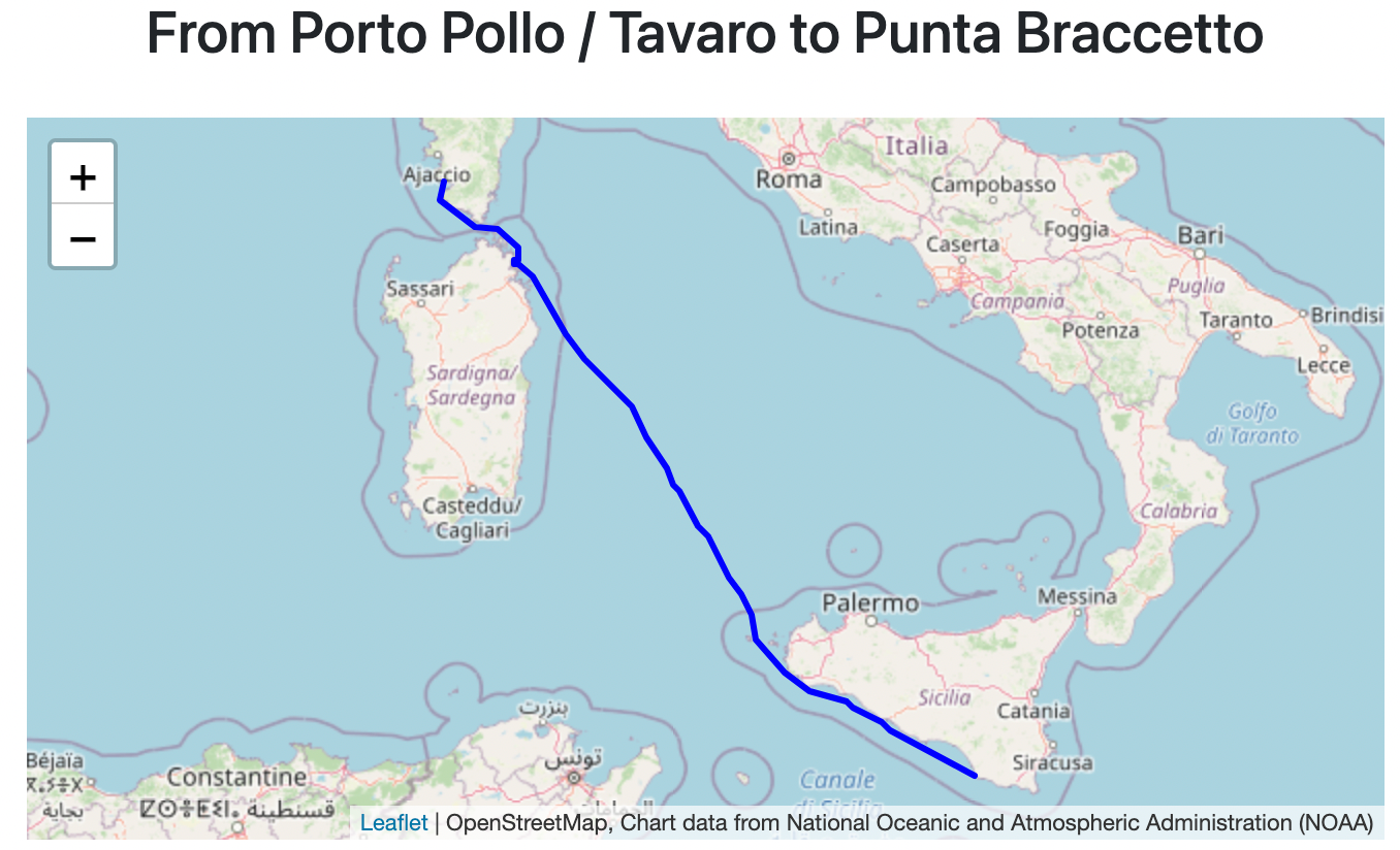 Traversée direction la Sicile !